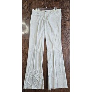 Cabi Pants 10 Wide Leg Minimalist Stretch Casual Classic Pockets Tan 801L